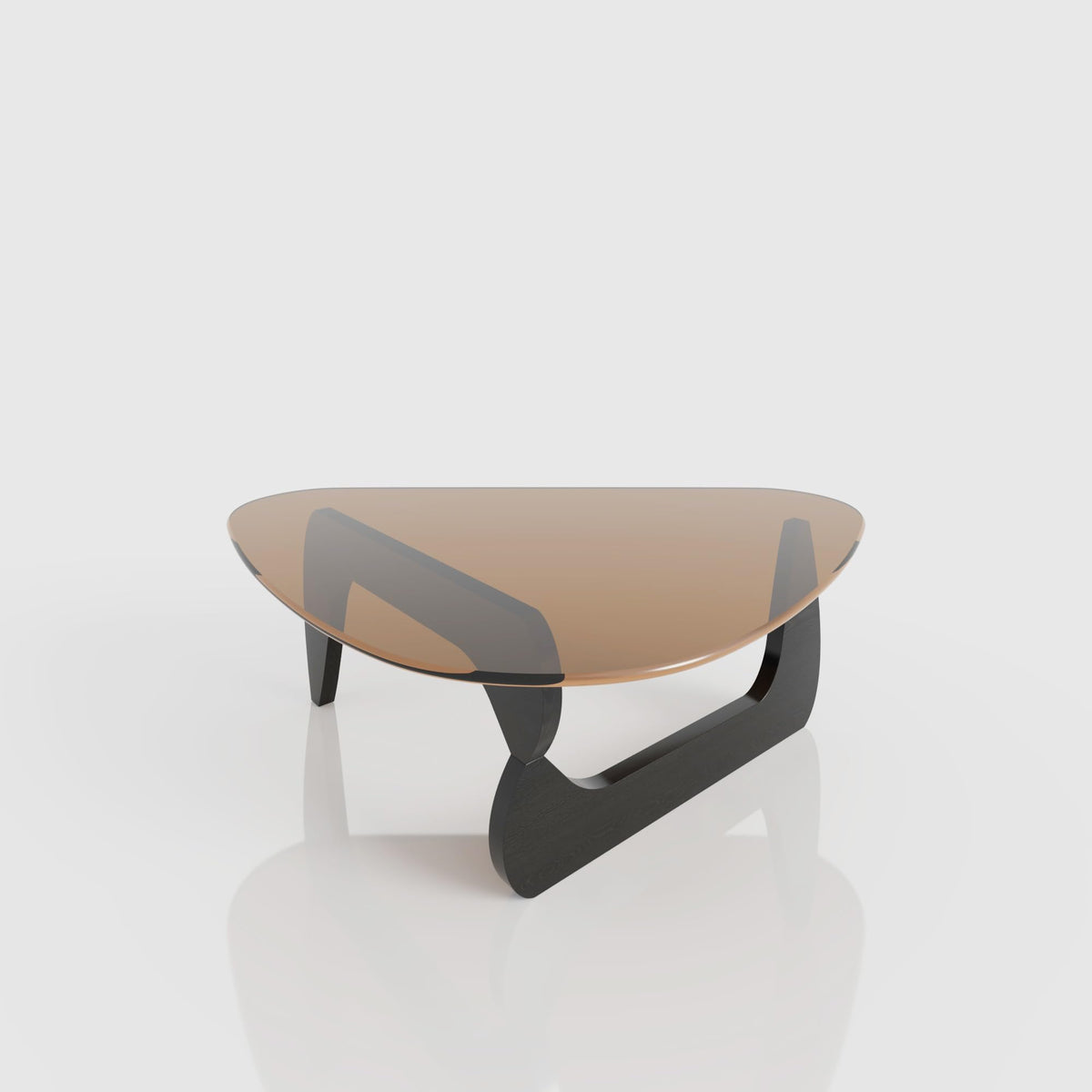 32" Black Tempered Glass Coffee Table A950