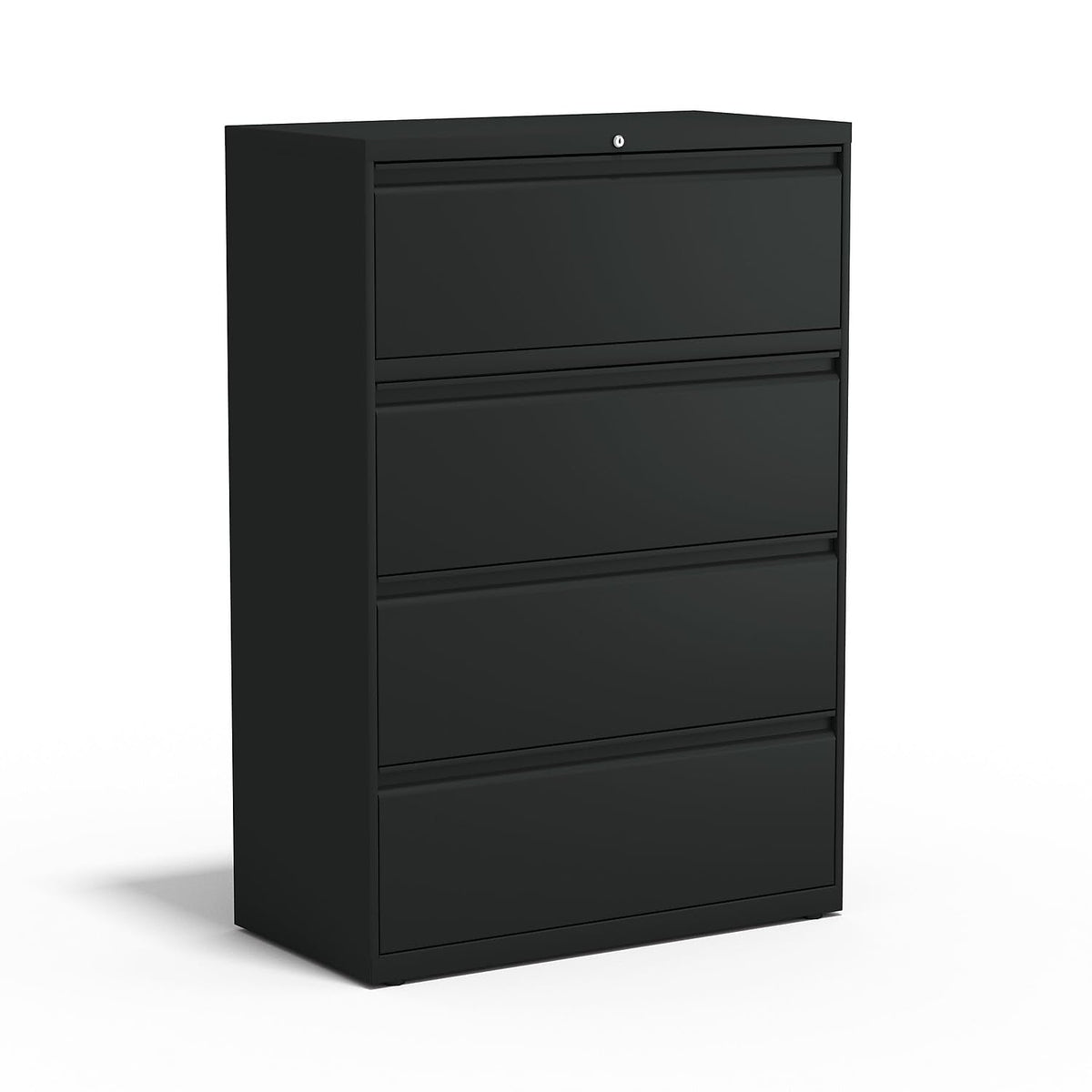 4 Drawer Black Lateral File Cabinet Q82050