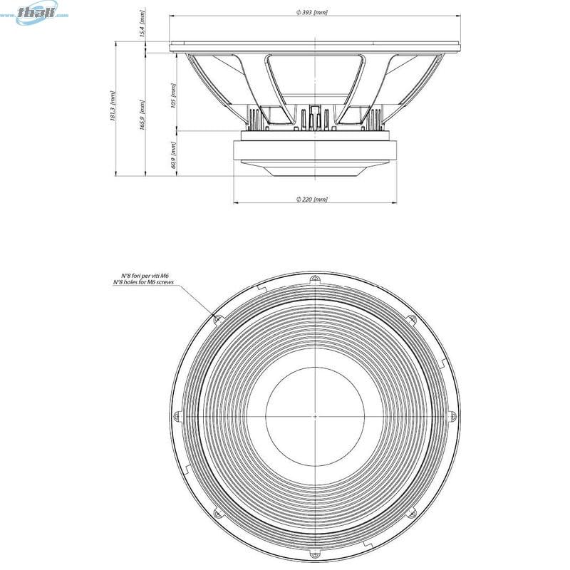 15-inch 2400-Watt Subwoofer V852714