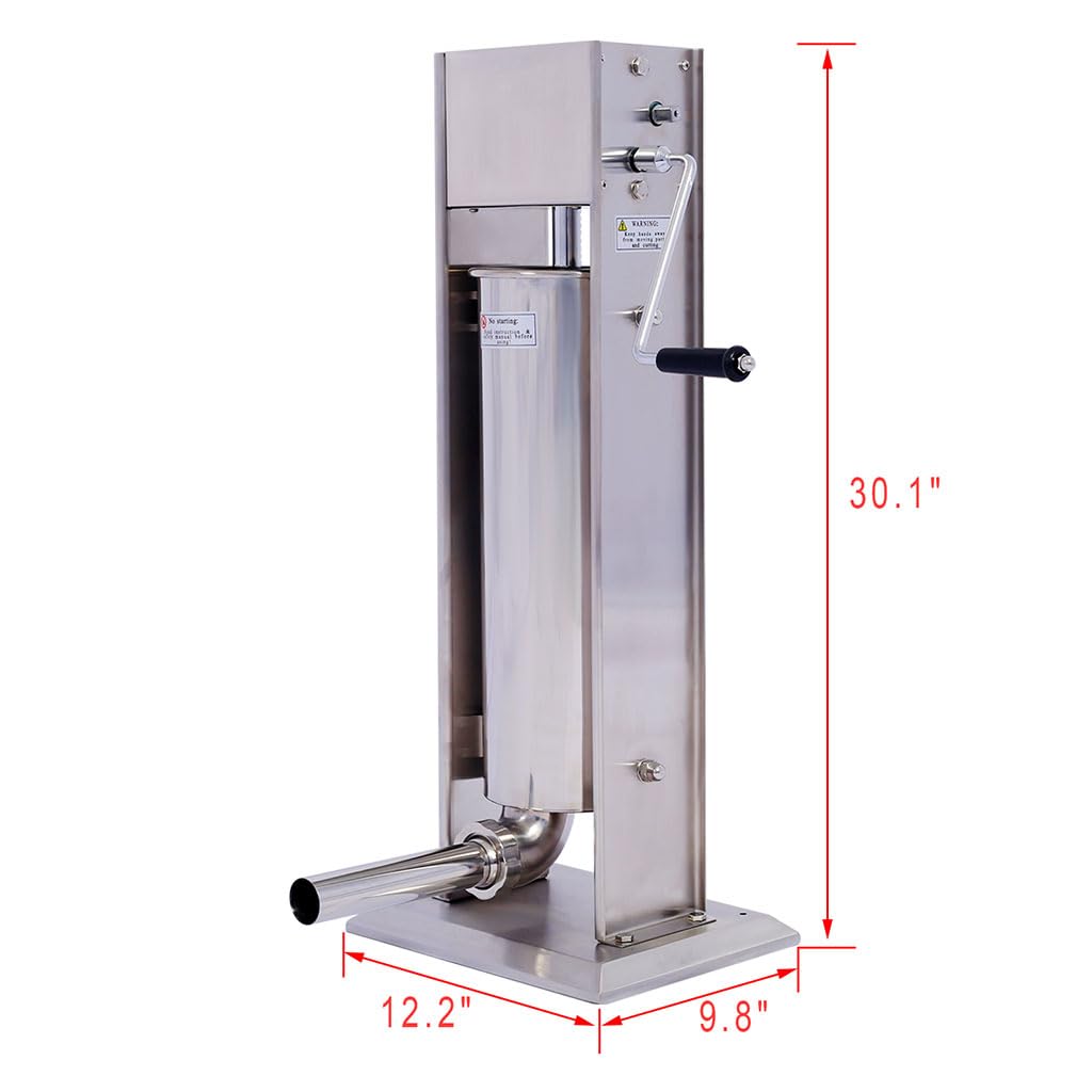 7L Stainless Steel Vertical Sausage Stuffer A290795