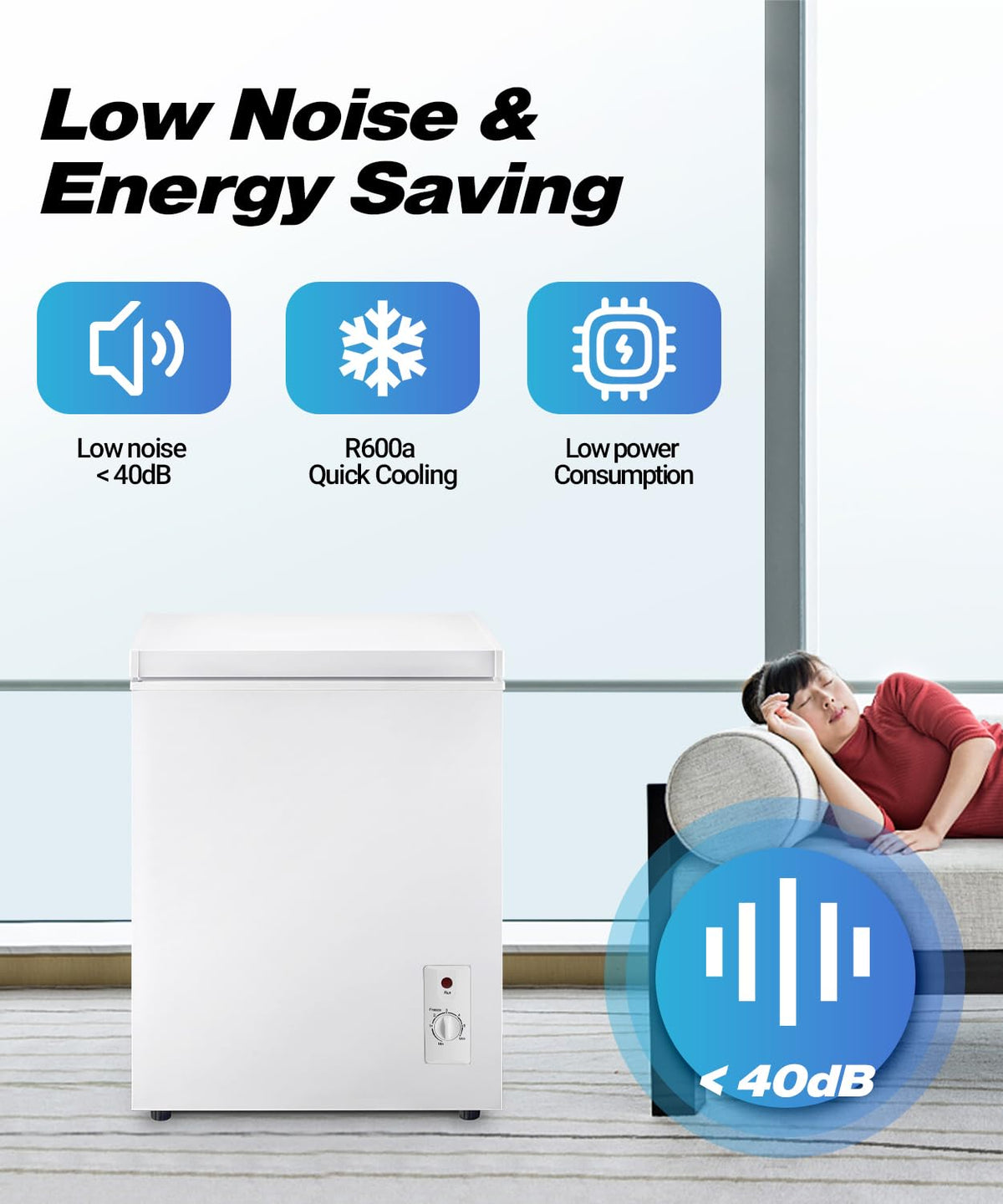5.0 cu.ft Chest Freezer with Temperature Control K803807