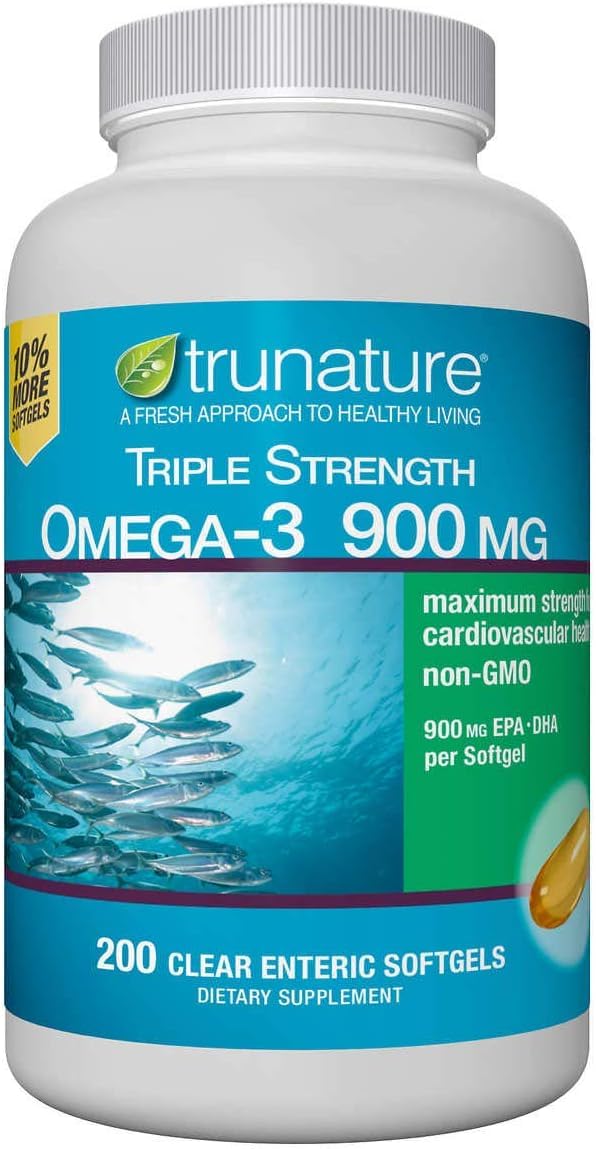 Triple Strength Omega-3 900 mg Fish Oil 200 Softgels H994171