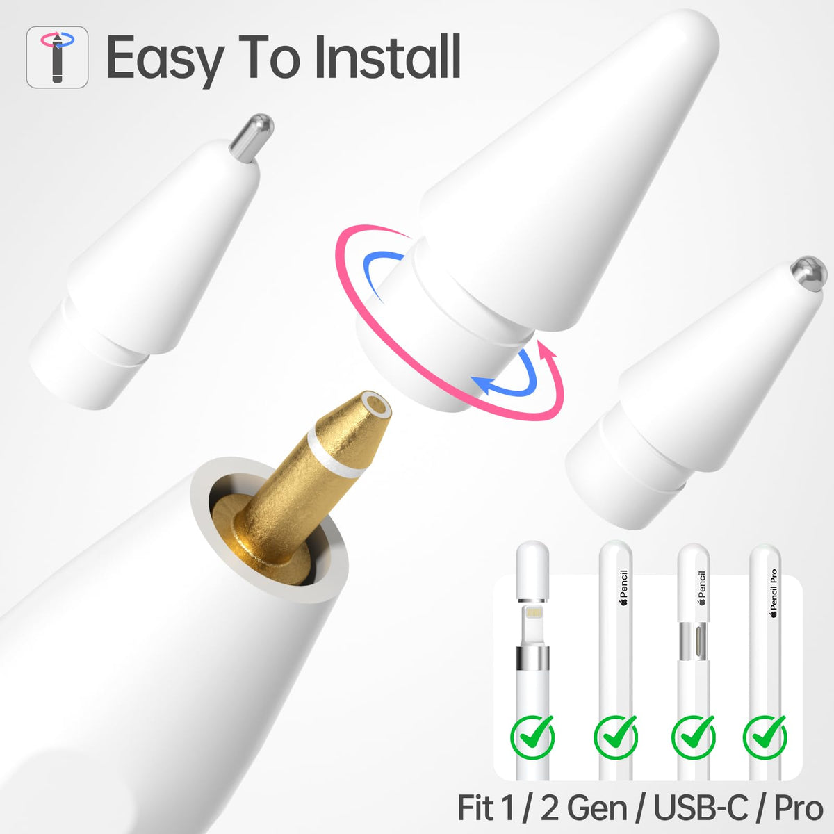 Replacement Tips for Apple Pencil 6 Pack B55513