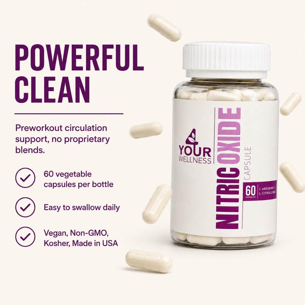 Nitric Oxide Capsules L Arginine L Citrulline 60 Count R727531