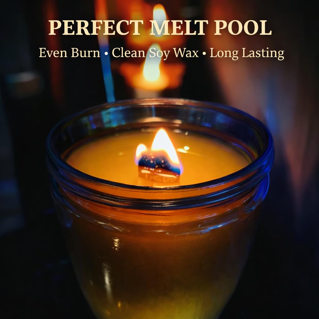 Leather & Whiskey Scented 16 oz Soy Wax Candle J7674