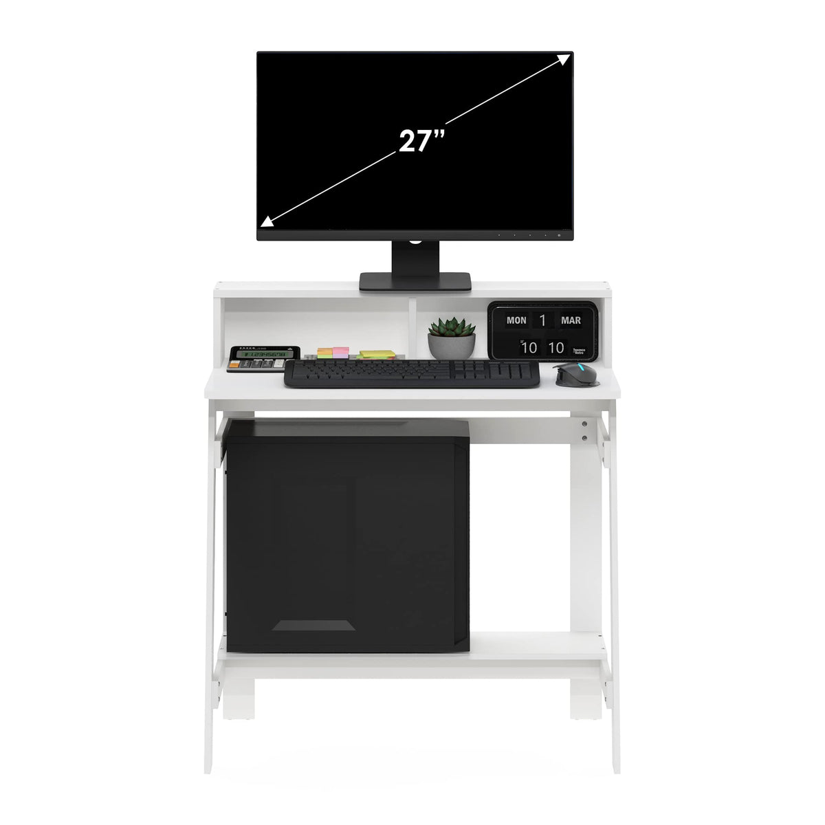 32-Inch Computer Desk with Hutch Shelf K9360