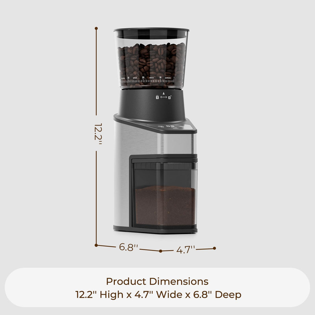 Conical Burr Coffee Grinder, 60 Settings, Black U7177