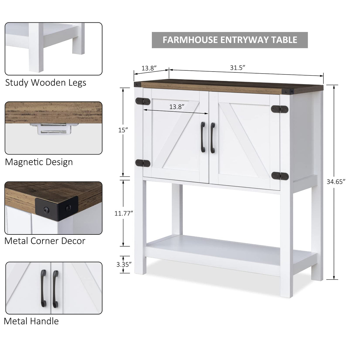 White Console Table C56236
