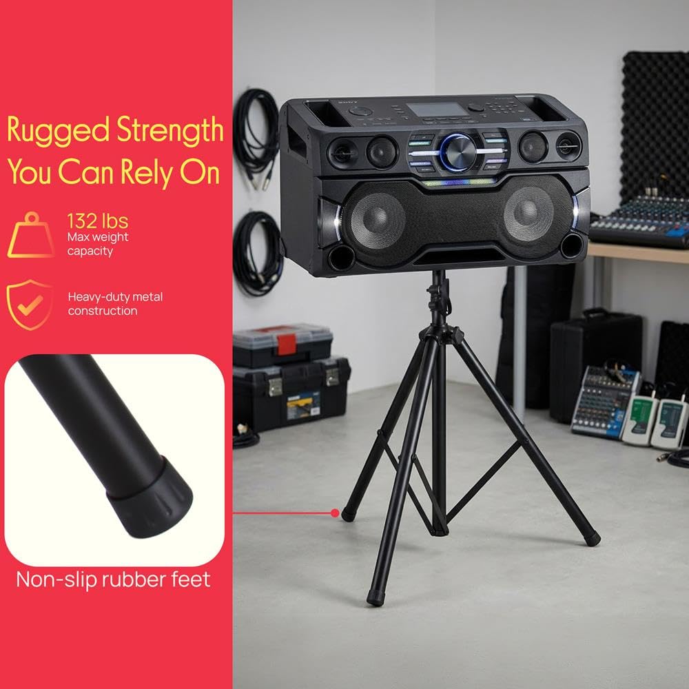 Universal Speaker Stand 2-Pack Height Adjustable Tripod Mount R6421