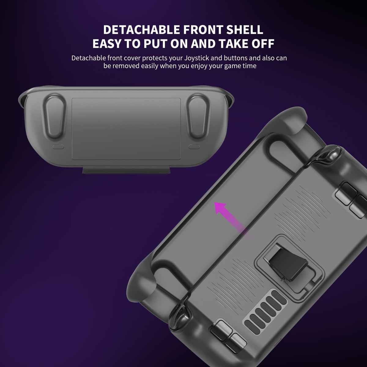 Ultra Slim TPU Protective Case with Front Cover for Steam Deck/OLED F880