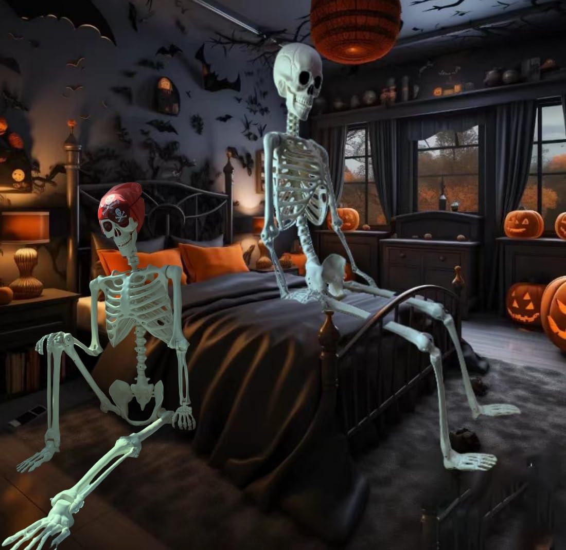 Life Size Posable Skeleton Decoration S76946