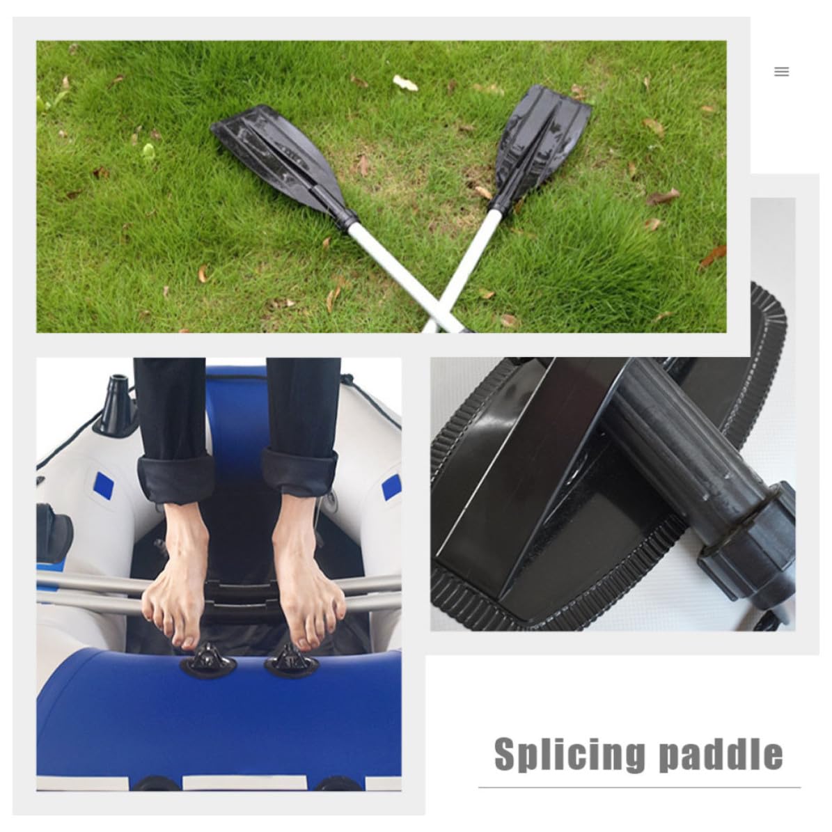 2pcs Aluminum Alloy Kayak Paddles F8939