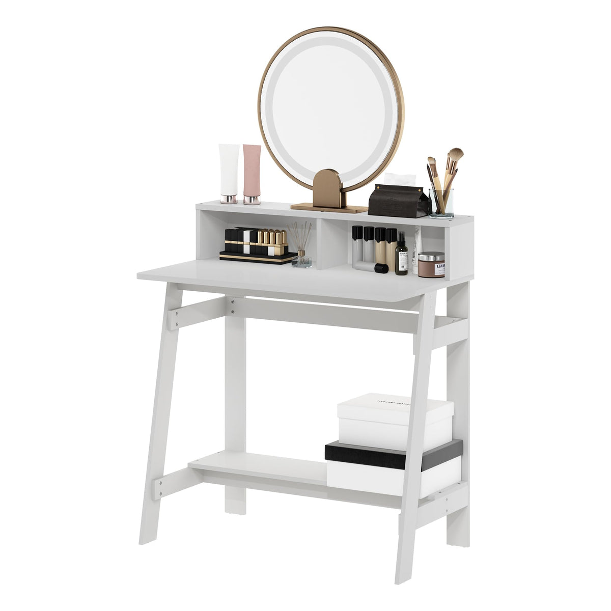 32-Inch Computer Desk with Hutch Shelf K9360