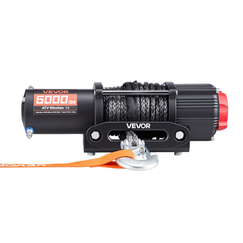6000 lbs 12V Electric Winch with Synthetic Rope N275087