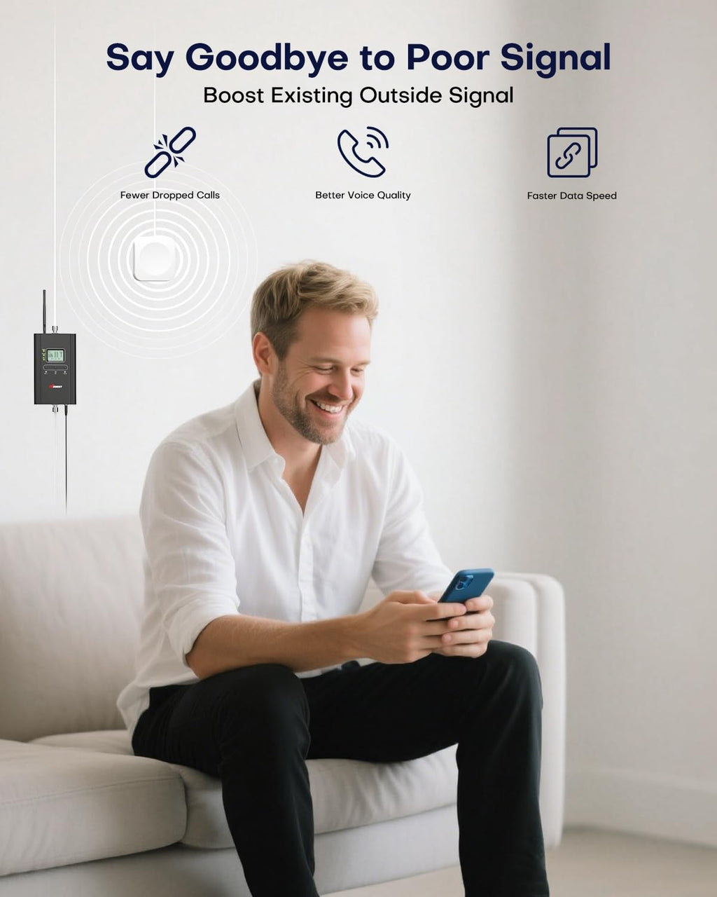 Cell Phone Signal Booster for Home and Office T373