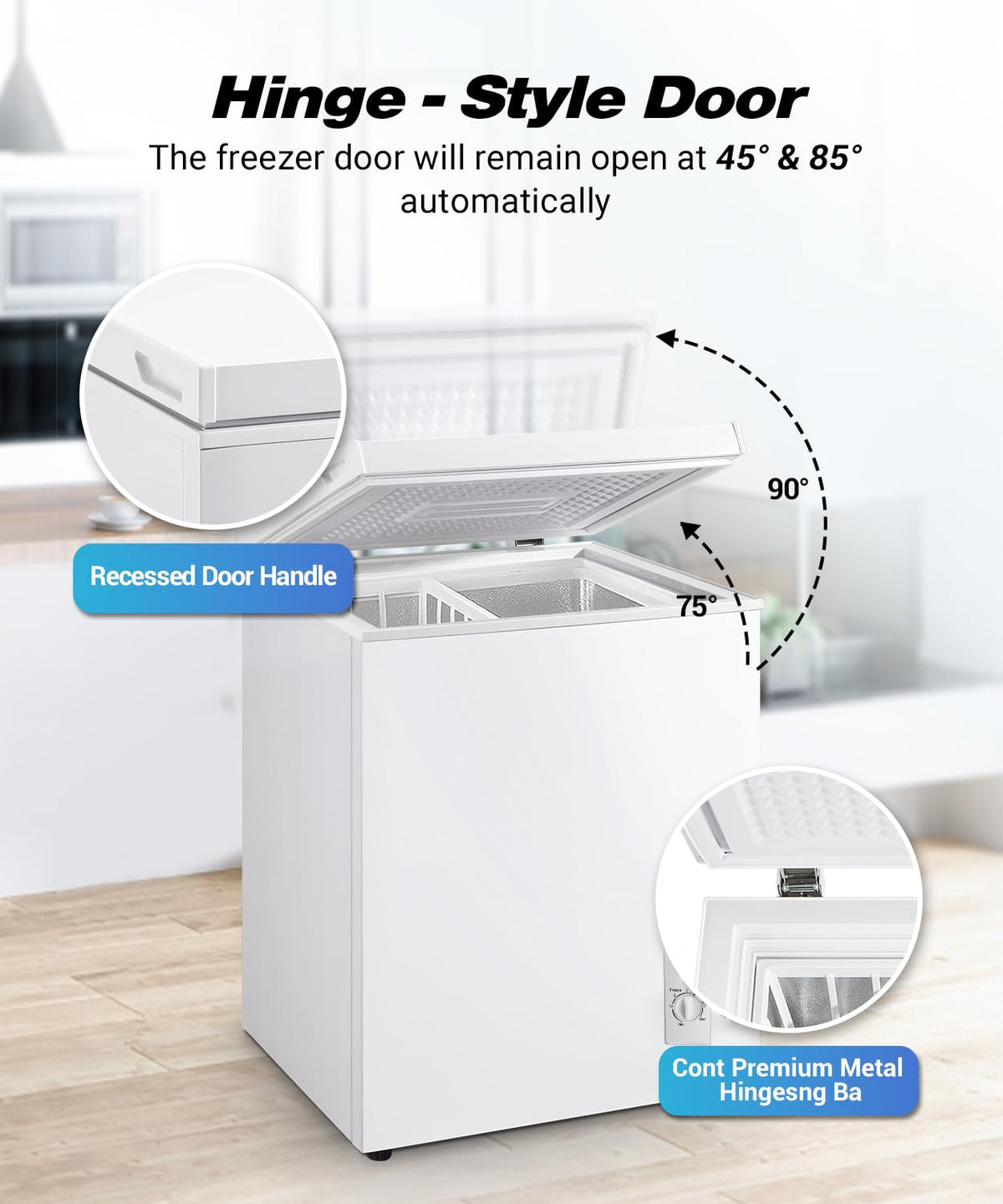 5.0 cu.ft Chest Freezer with Temperature Control K803807