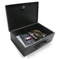 Black Steel Safe Box with Keys J788064