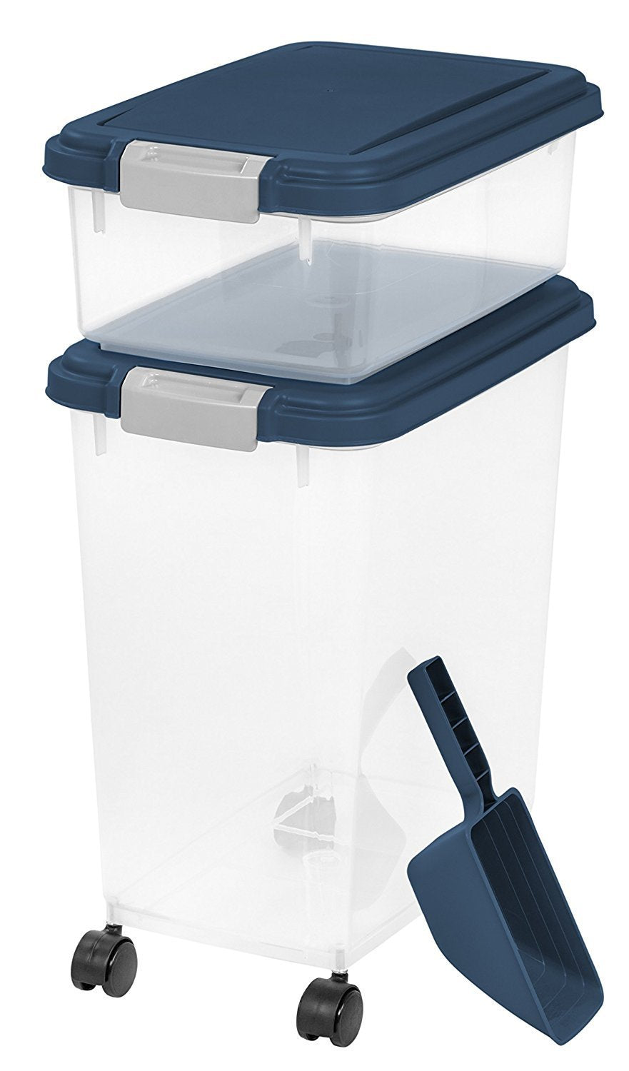 Airtight Pet Food Storage Container Navy Blue M10717