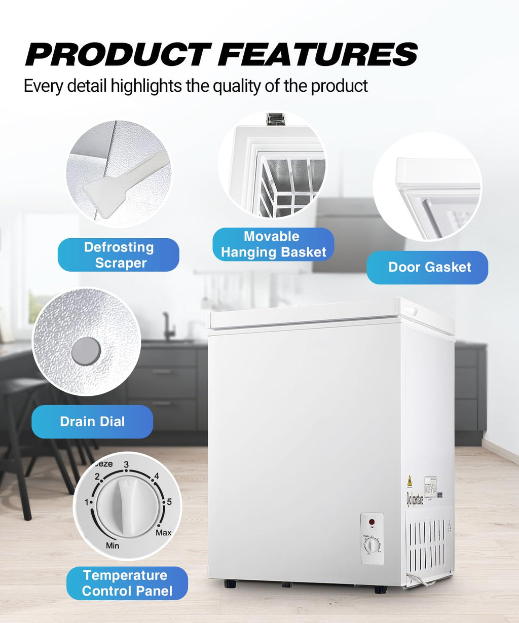 5.0 cu.ft Chest Freezer with Temperature Control K803807