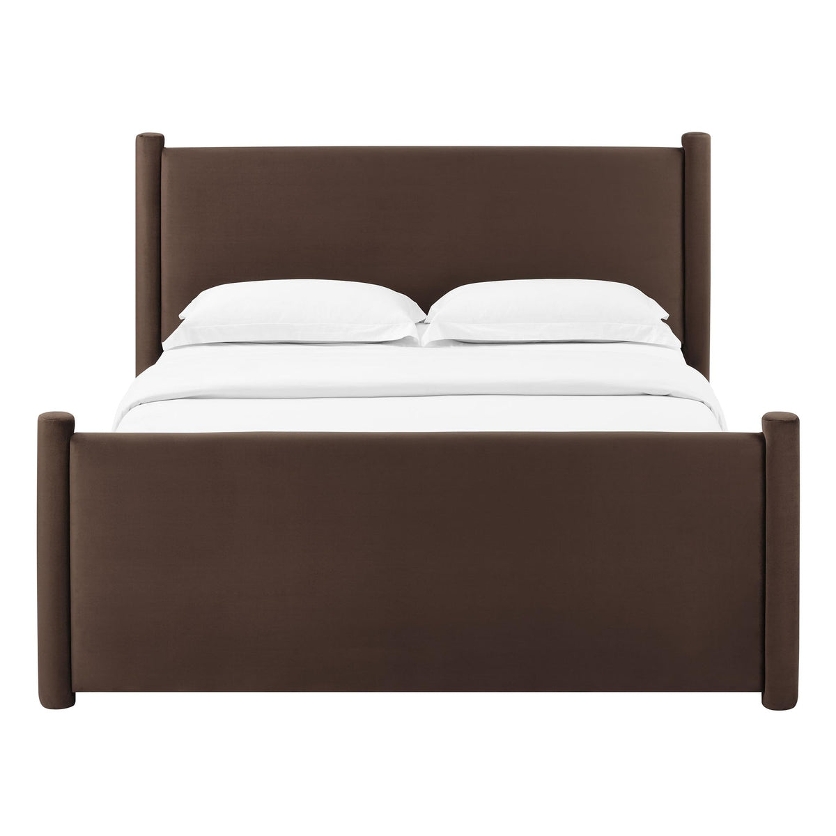 King Size Upholstered Platform Bed Frame with Headboard and Footboard M50476