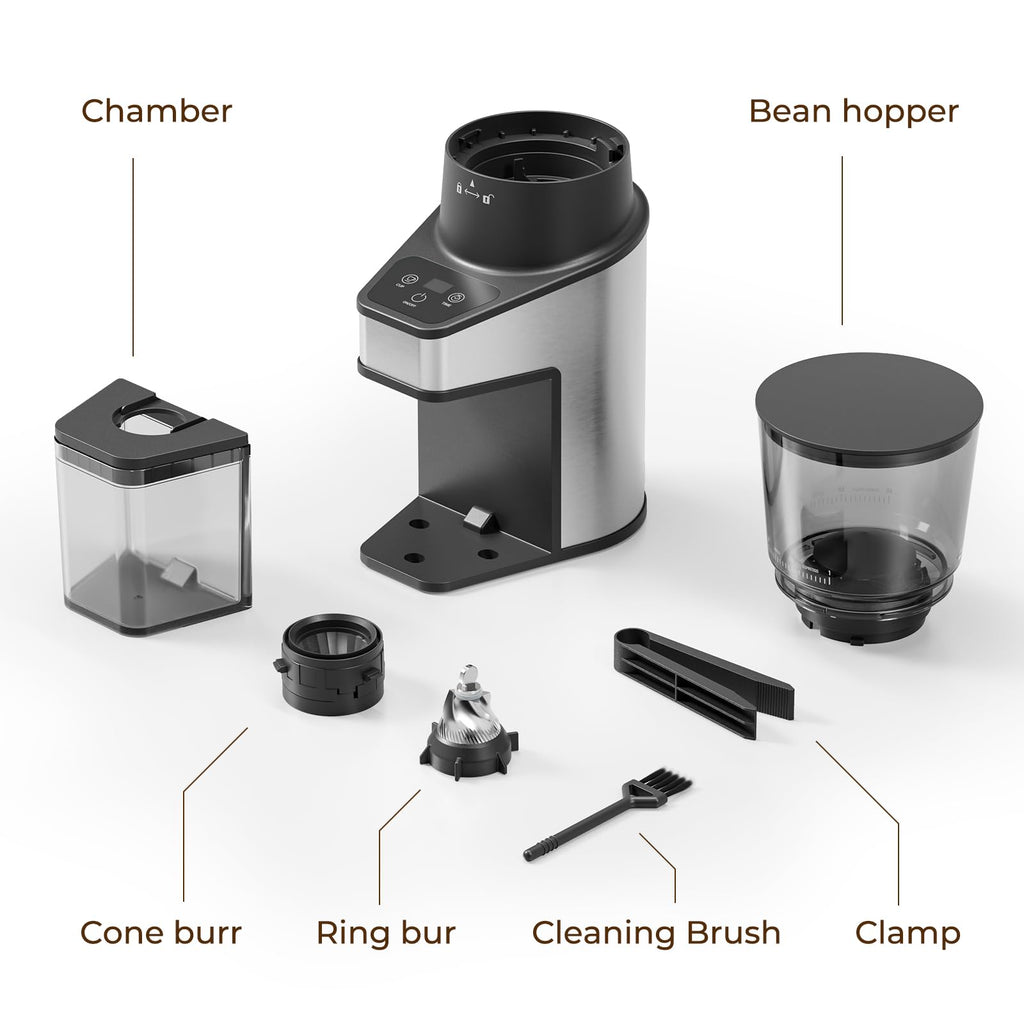 Conical Burr Coffee Grinder, 60 Settings, Black U7177