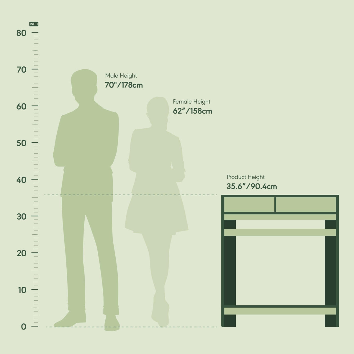 32-Inch Computer Desk with Hutch Shelf K9360
