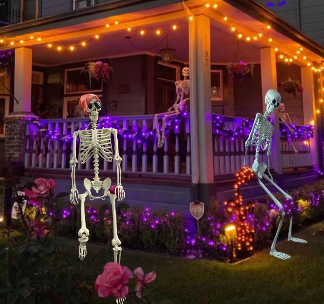 Life Size Posable Skeleton Decoration S76946