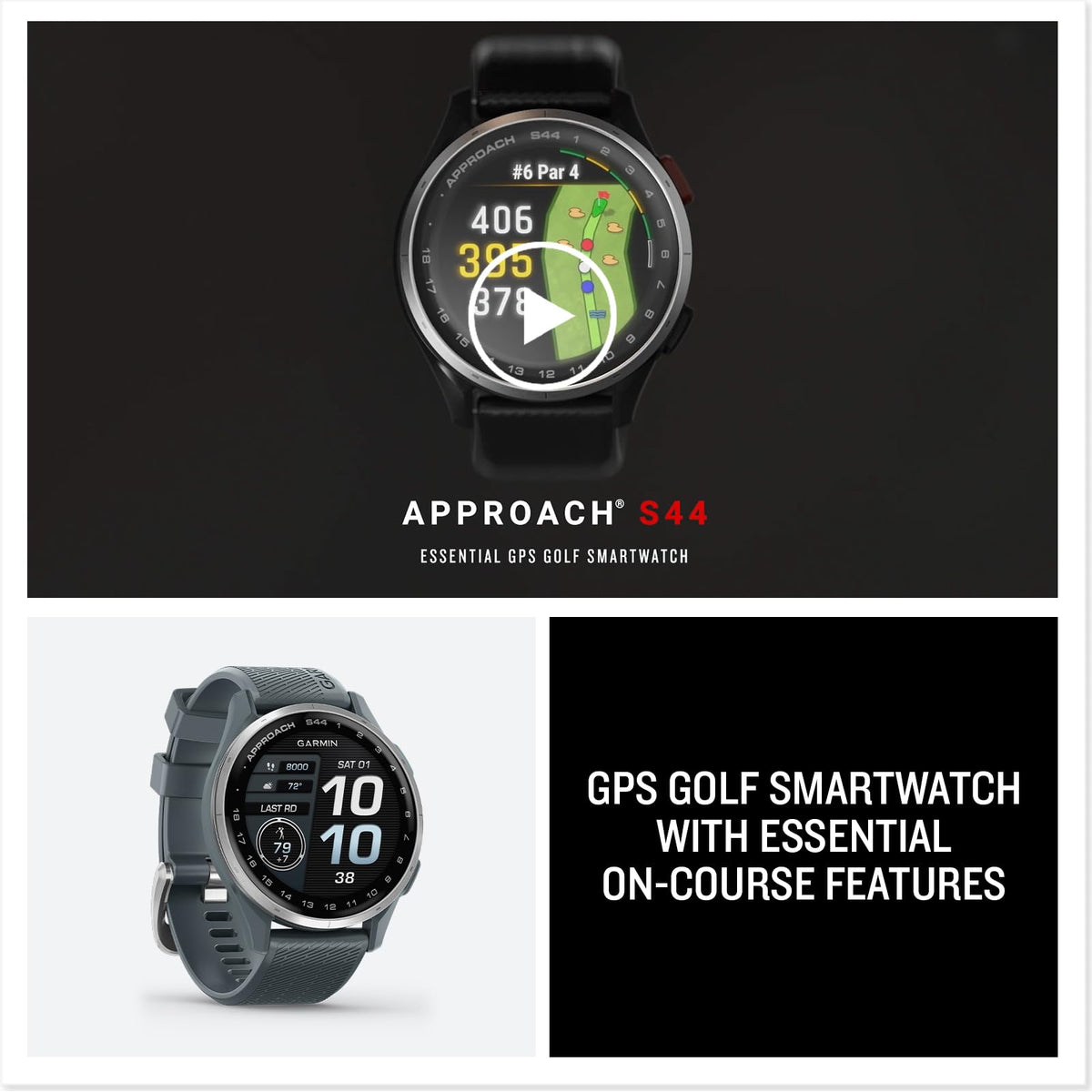 Golf GPS Smartwatch 43mm Black J508025