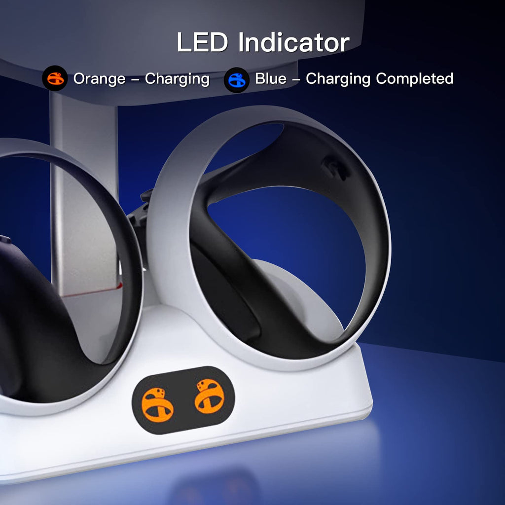 Charging Station for PS VR2 Sense Controllers with Headset Holder W8113