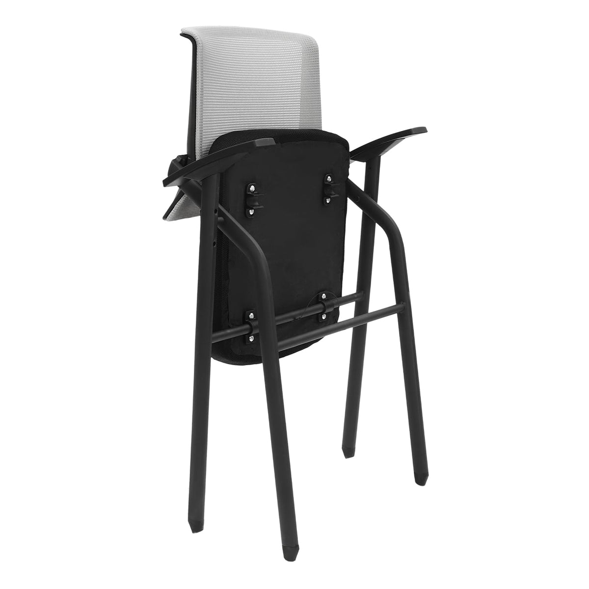 Grey Mesh Back Stacking Arm Chairs T3967