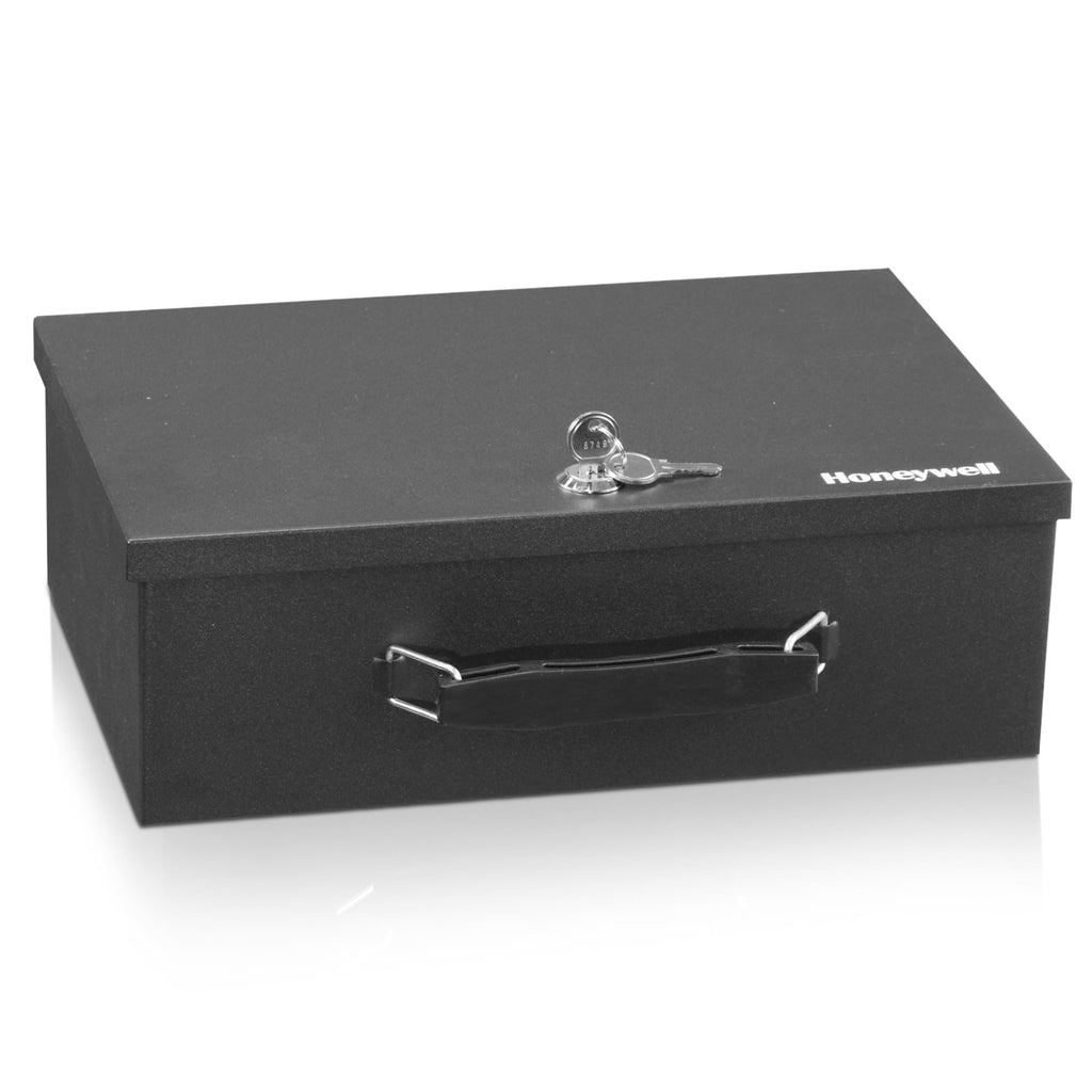 Black Steel Safe Box with Keys J788064