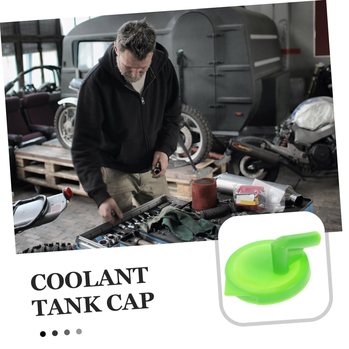 Coolant Reservoir Cap Replacement ABS Green W626