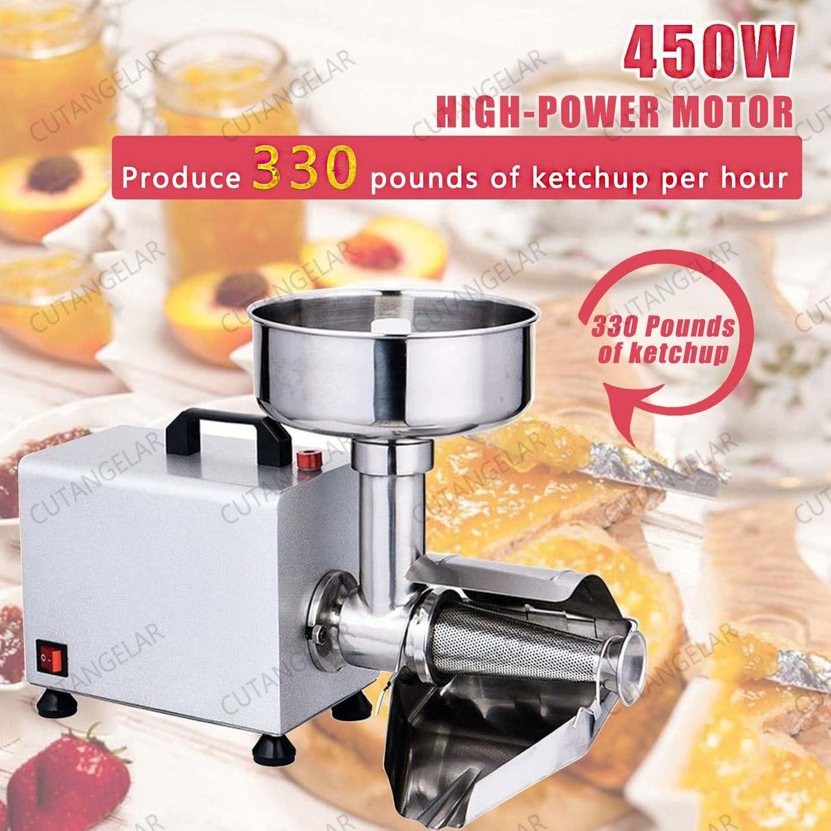 450W Electric Food Press with Steel Filter R97969
