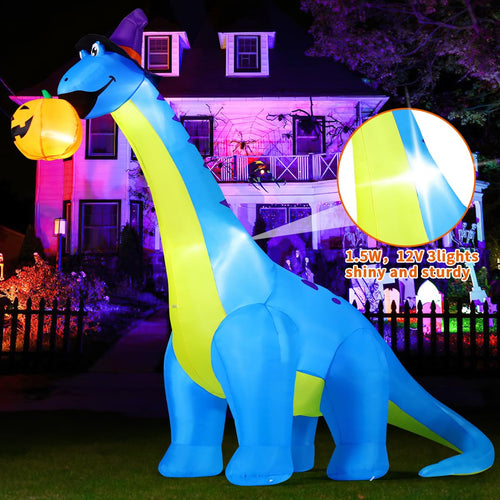 10 FT Animated Inflatable Dinosaur Pumpkin G77152