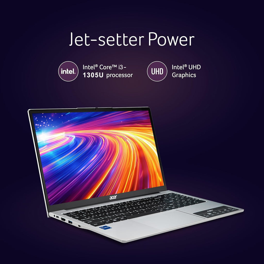 Slim Laptop Intel Core I3 8GB RAM 256GB SSD 15.6" FHD Windows 11 N1867