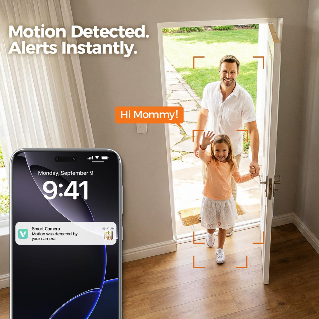 2K Indoor Security Camera 4-Pack with Night Vision U5771