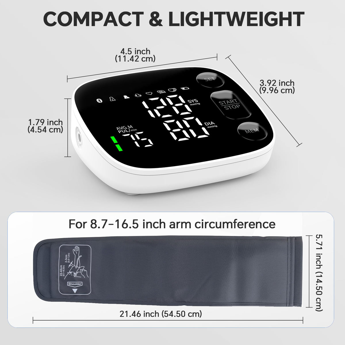Blood Pressure Monitor Bluetooth Upper Arm K710721
