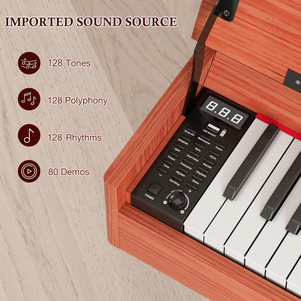 88 Key Weighted Digital Piano with Triple Pedals O973