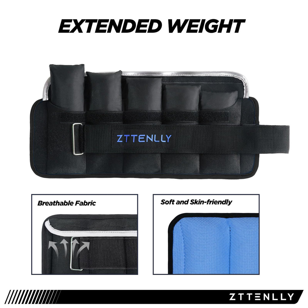 Adjustable Ankle Weights Pair with Carry Bag A642