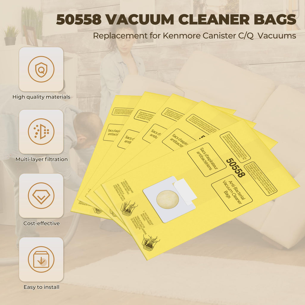 Vacuum Bags Replacement for Kenmore Canister Type C/Q I9013