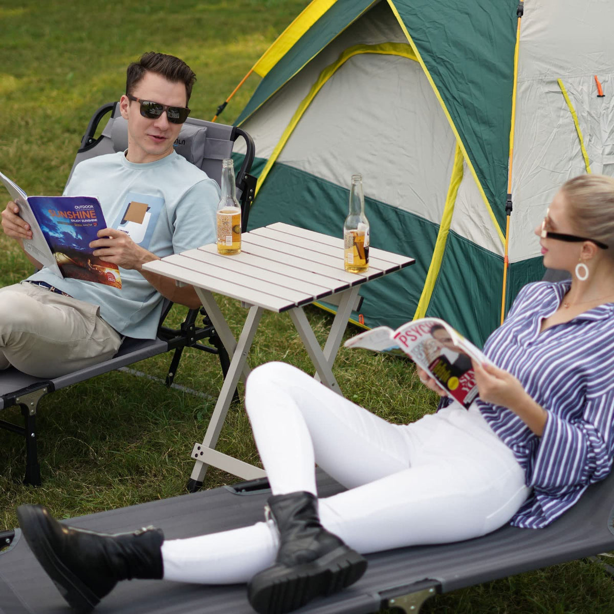 Lightweight Aluminum Folding Camping Table B7174