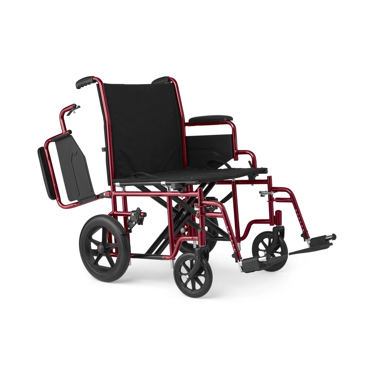 Red 22" Extra-Wide Bariatric Transport Chair Z7527