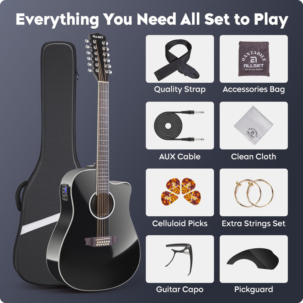 12 String Acoustic Electric Guitar G6273