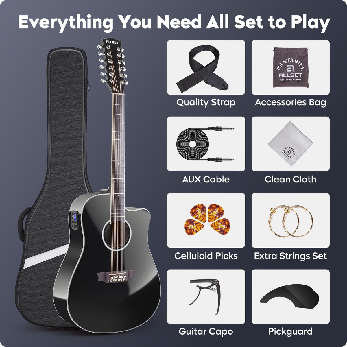 12 String Acoustic Electric Guitar G6273