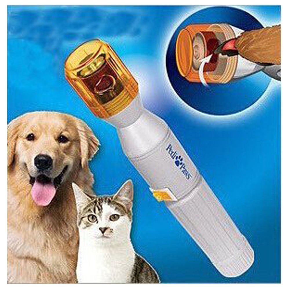 Battery Powered Electric Pet Nail Clippers Trimmer Grooming Kit R71398