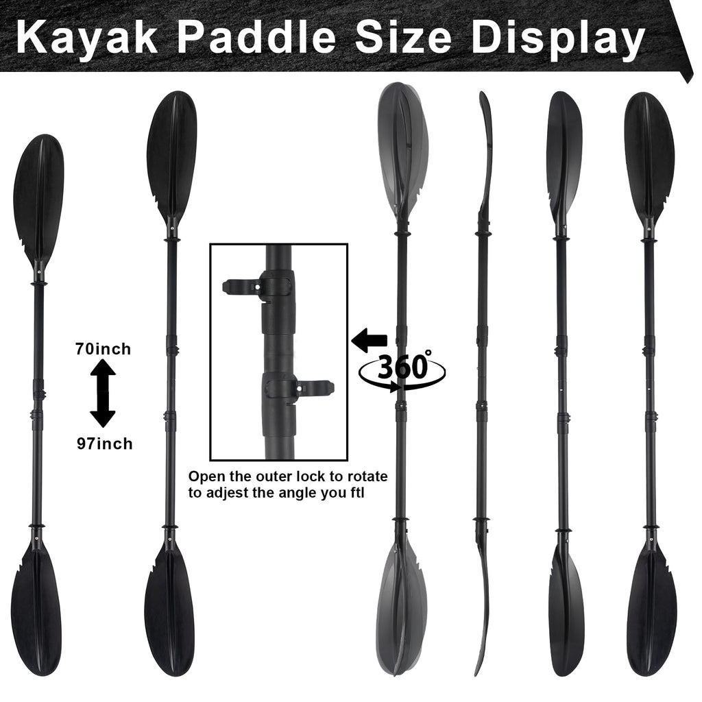 Telescoping Kayak Paddles with Paddle Leash Y166834