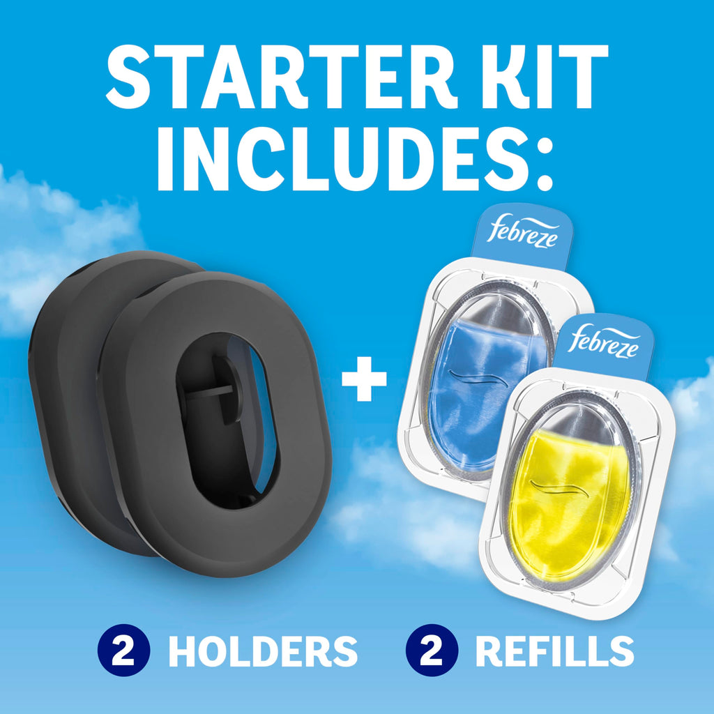 Can Air Freshener Stick-On Deodorizer, 2 Holders + 2 Refills T721171