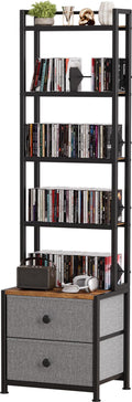 CD Storage Rack with Drawer E861