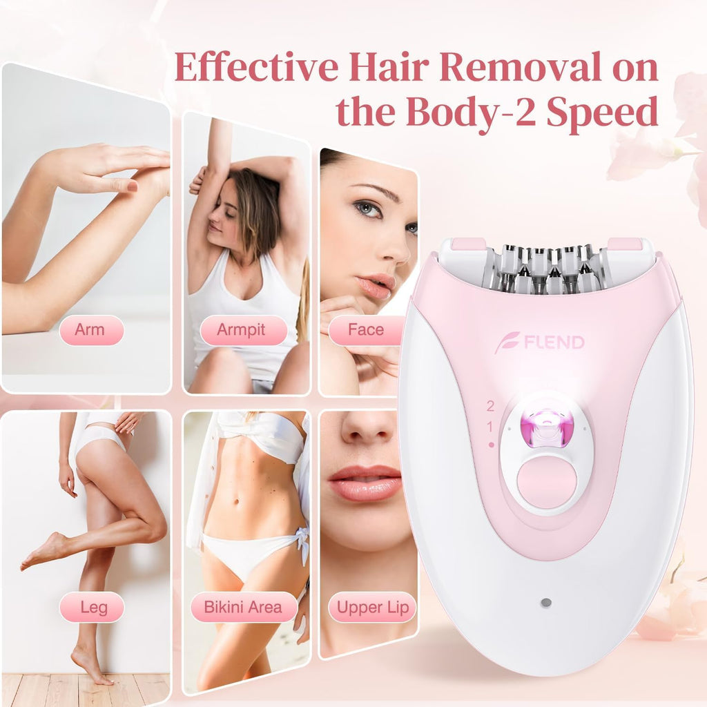2-Speed Rechargeable Epilator with LED Light F38614