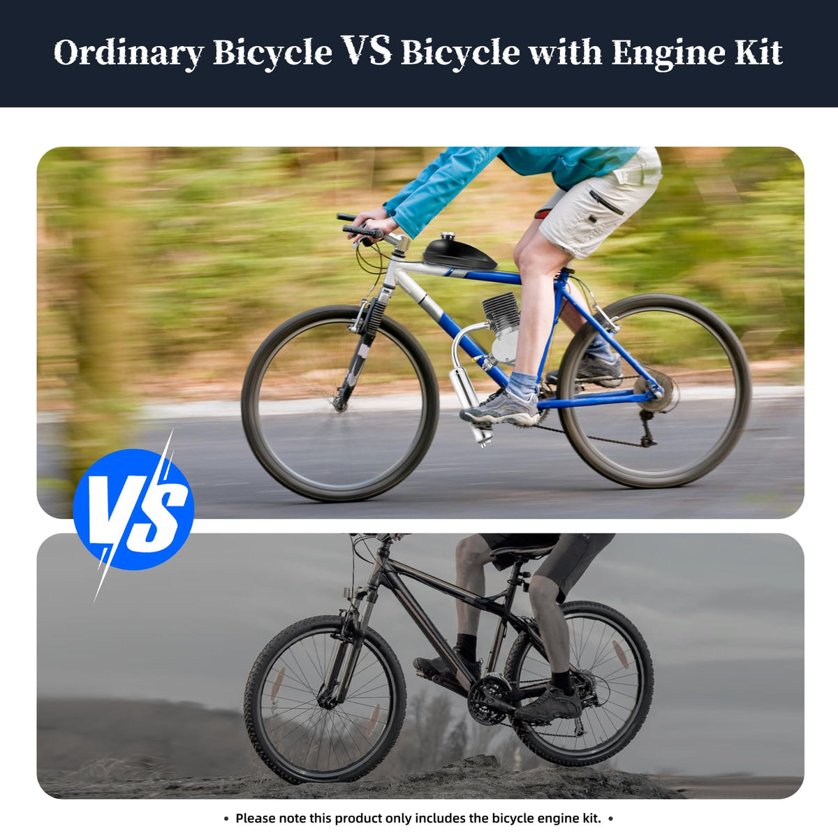 100cc 2-Stroke Air-Cooling Bicycle Engine Kit U716